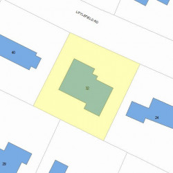 32 Littlefield Rd, Newton, MA 02459 plot plan