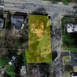 1032 Beacon St, Newton, MA 02459 aerial view