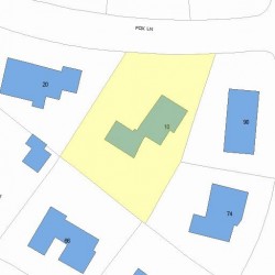 10 Fox Ln, Newton, MA 02459 plot plan