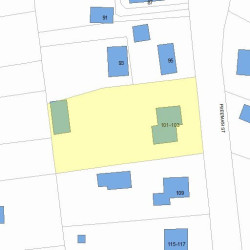 103 Freeman St, Newton, MA 02466 plot plan