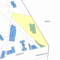 7 Commonwealth Ave, Newton, MA 02459 plot plan