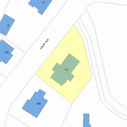 150 Grant Ave, Newton, MA 02459 plot plan