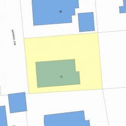 16 Arundel Ter, Newton, MA 02458 plot plan