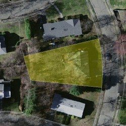 63 Adeline Rd, Newton, MA 02459 aerial view