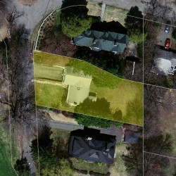 12 Hereford Rd, Newton, MA 02468 aerial view