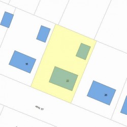 22 King St, Newton, MA 02466 plot plan