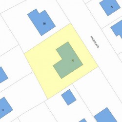 76 Prairie Ave, Newton, MA 02466 plot plan