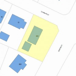 685 Centre St, Newton, MA 02458 plot plan