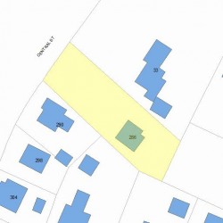 286 Central St, Newton, MA 02466 plot plan