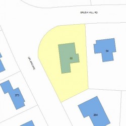 60 Brush Hill Rd, Newton, MA 02461 plot plan