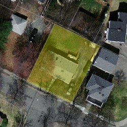 82 Underwood Ave, Newton, MA 02465 aerial view