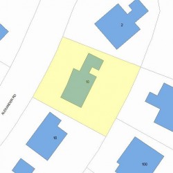 10 Alexander Rd, Newton, MA 02461 plot plan