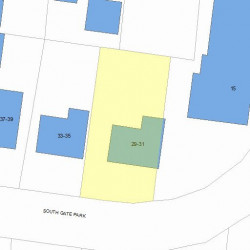 29 Gate Park, Newton, MA 02465 plot plan