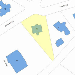 46 Seminary Ave, Newton, MA 02466 plot plan