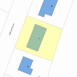 72 Manchester Rd, Newton, MA 02461 plot plan