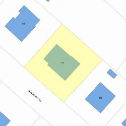 77 Bontempo Rd, Newton, MA 02459 plot plan