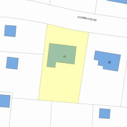 19 Alderwood Rd, Newton, MA 02459 plot plan