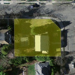 3 Applegarth St, Newton, MA 02459 aerial view
