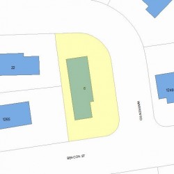 6 Warren Rd, Newton, MA 02468 plot plan