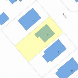 27 Wade St, Newton, MA 02461 plot plan