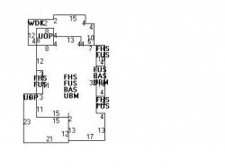 529 Ward St, Newton, MA 02459 floor plan