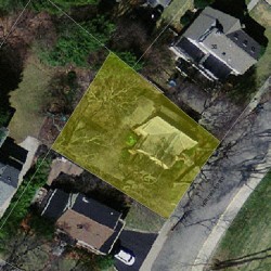 10 Hereward Rd, Newton, MA 02459 aerial view