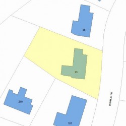 93 Drumlin Rd, Newton, MA 02459 plot plan