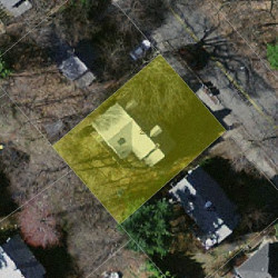 221 Cypress St, Newton, MA 02459 aerial view