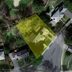 52 Oldham Rd, Newton, MA 02465 aerial view