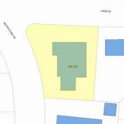 348 Ward St, Newton, MA 02459 plot plan