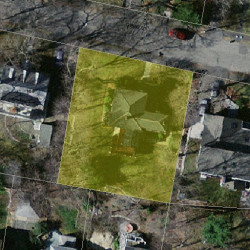136 Gibbs St, Newton, MA 02459 aerial view