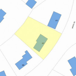 187 Varick Rd, Newton, MA 02468 plot plan