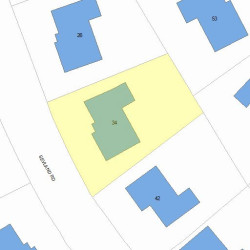 34 Sevland Rd, Newton, MA 02459 plot plan