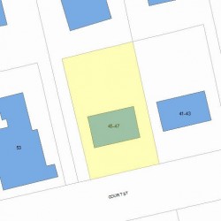 45 Court St, Newton, MA 02458 plot plan