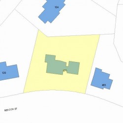 475 Beacon St, Newton, MA 02459 plot plan
