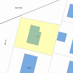 12 Milo St, Newton, MA 02465 plot plan