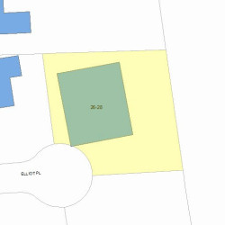 26 Elliot Pl, Newton, MA 02464 plot plan