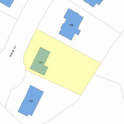 124 Wayne Rd, Newton, MA 02459 plot plan