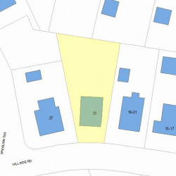 25 Hillside Rd, Newton, MA 02461 plot plan