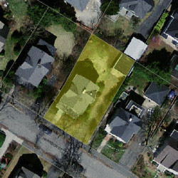 33 Harrison St, Newton, MA 02461 aerial view