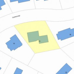 25 Oldham Rd, Newton, MA 02465 plot plan