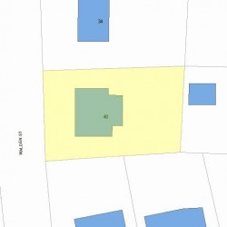 40 Walden St, Newton, MA 02460 plot plan