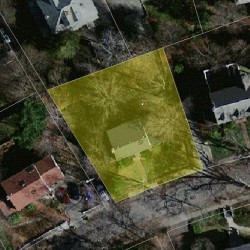 57 Shornecliffe Rd, Newton, MA 02458 aerial view