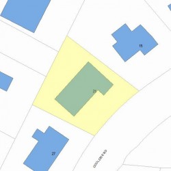 21 Coolidge Rd, Newton, MA 02459 plot plan