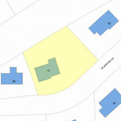 80 Cragmore Rd, Newton, MA 02464 plot plan