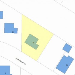 49 Canterbury Rd, Newton, MA 02461 plot plan