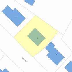 10 Rose Dr, Newton, MA 02465 plot plan