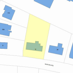 16 Hartman Rd, Newton, MA 02459 plot plan
