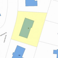 96 Olde Field Rd, Newton, MA 02459 plot plan