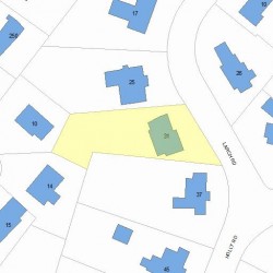 31 Larch Rd, Newton, MA 02468 plot plan